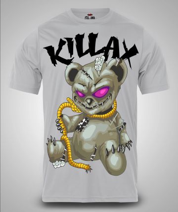 Tricou Bărbați Evil Bear #1 GRI