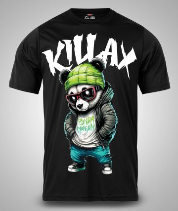 Ανδρικό T-shirt Killax Panda BLACK