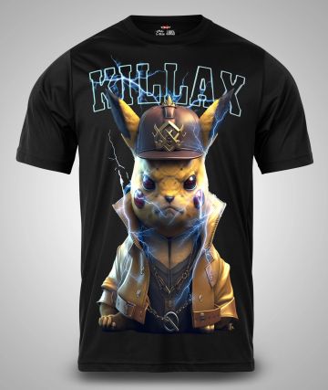 Tricou Bărbați Killax Pikachu NEGRU