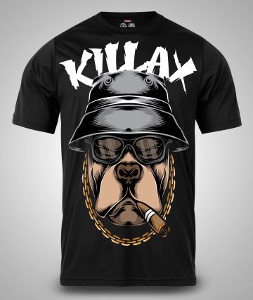 Tricou Bărbați PitBull Head NEGRU