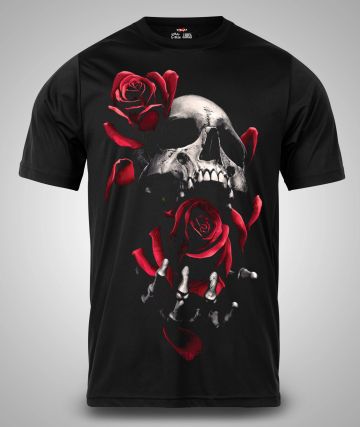 Tricou Bărbați SKULL 3 NEGRU