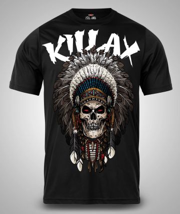 Tricou Bărbați  WARRIOR SKULL NEGRU