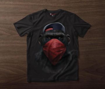 Ανδρικό T-shirt APE BLACK