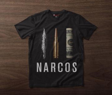 Ανδρικό T-shirt NARCOS BLACK