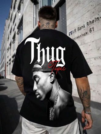 Ανδρικό T-shirt TUPAC OVERSIZED