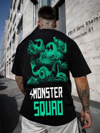 Ανδρικό T-Shirt MONSTER SQUAD OVERSIZED