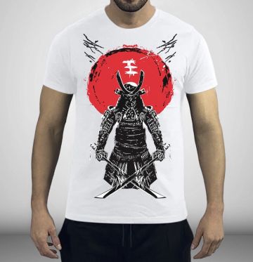 T-shirt Ανδρικό SAMURAI 3 ΛΕΥΚΟ