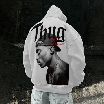 WHITE THUG Hoodie