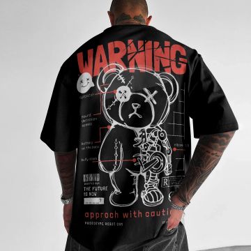 Tricou Bărbați WARNING OVERSIZED