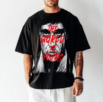 Ανδρικό T-shirt MAKAVELI ΓΚΡΙ OVERSIZED