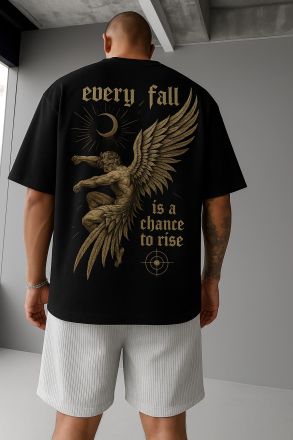 Ανδρικό T-shirt MAKAVELI ΓΚΡΙ OVERSIZED