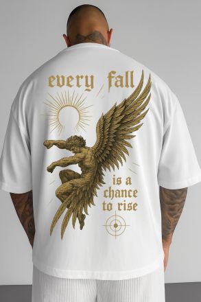 Ανδρικό T-shirt MAKAVELI ΓΚΡΙ OVERSIZED