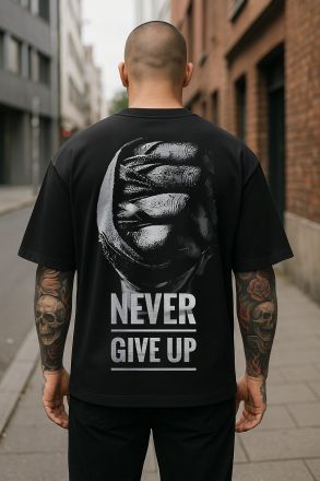 Ανδρικό T-shirt MAKAVELI ΓΚΡΙ OVERSIZED