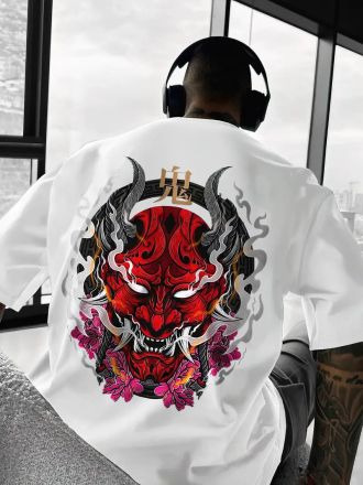 Tricou Bărbați Samurai 8 ALB