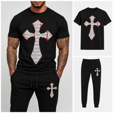 Echipă sportivă masculină (trening și tricou) – ONLY GOD CAN JUDGE ME