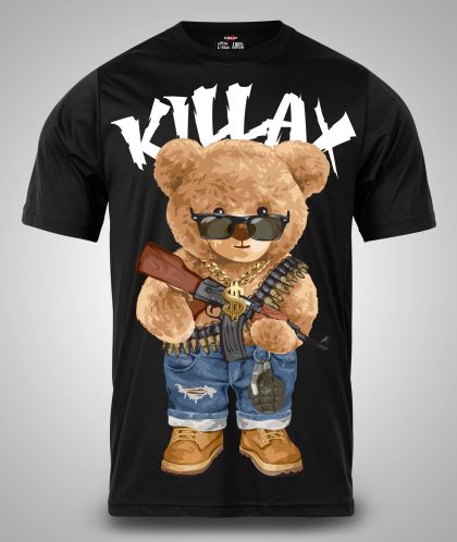 Tricou Bărbați AK47 Bear NEGRU