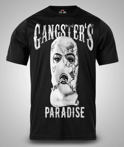 Мъжка тениска Gangster Paradise ЧЕРНА