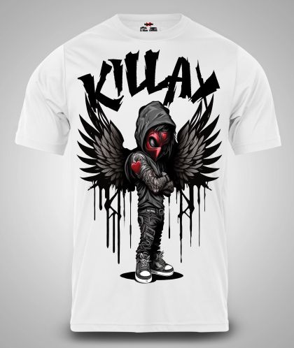 Tricou bărbați Killax Angel ALB