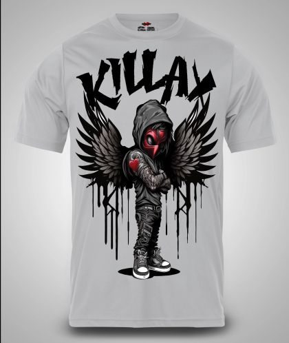 Tricou bărbați Killax Angel GRI