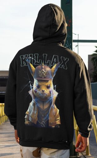 KILLAX PIKACHU BLACK HOODIE