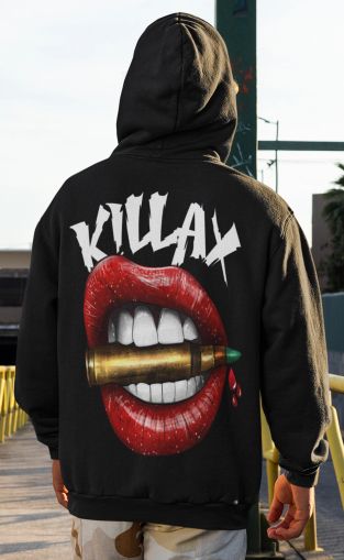 BULLET KISS BLACK HOODIE