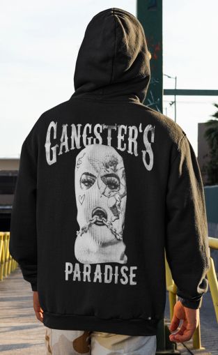 Суичър GANGSTER PARADISE ЧЕРЕН