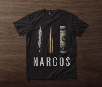 Ανδρικό T-shirt NARCOS BLACK