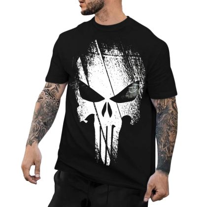 Ανδρικό T-shirt SKULL 2 BLACK