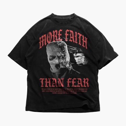 Tricou Bărbați More Faith Oversized