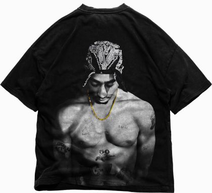 Ανδρικό T-shirt MAKAVELI ΓΚΡΙ OVERSIZED