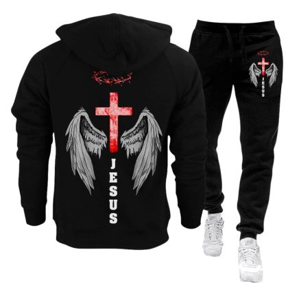 Set trening bărbați (hanorac și pantaloni) - 114