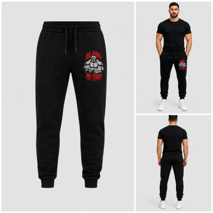 Pantaloni sport pentru bărbați / Pantaloni de trening - NO PAIN NO GAIN