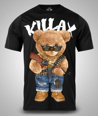 Ανδρικό T-Shirt AK47 Bear BLACK