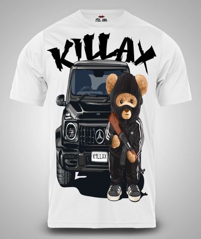 Ανδρικό T-shirt Bear G-Class ΛΕΥΚΟ