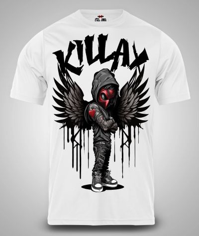 Ανδρικό T-Shirt Killax Angel ΛΕΥΚΟ