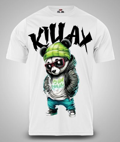 Ανδρικό T-shirt Killax Panda WHITE