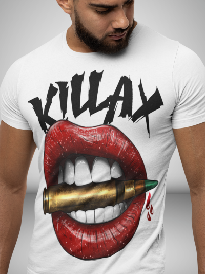 Tricou Bărbați Killax Bullet ALB