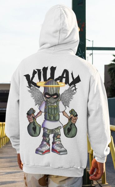 HOODIE BOMB MONEY WHITE