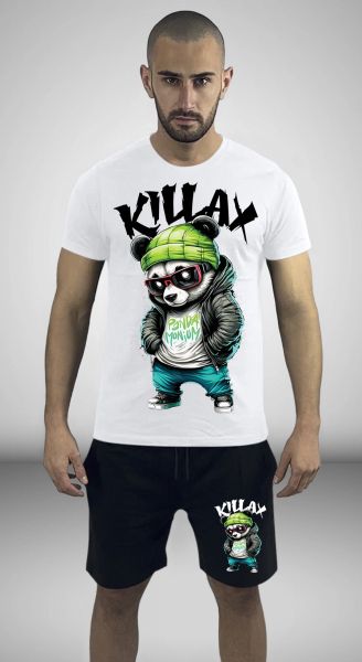 Къс Екип KILLAX PANDA БЯЛ