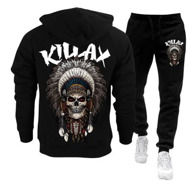 Ανδρική αθλητική ομάδα WARRIOR SKULL NEGRO - QUILTED