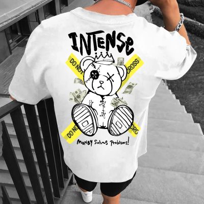 Tricou Bărbați INTENSE ALB OVERSIZED