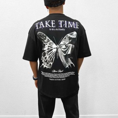 Tricou Bărbați TAKE TIME OVERSIZED