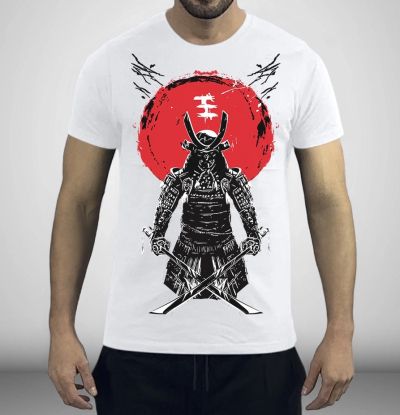 Tricou Bărbați SAMURAI 3 ALB