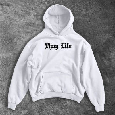 WHITE THUG Hoodie