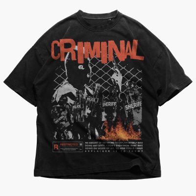 Tricou Bărbați Criminal Oversized