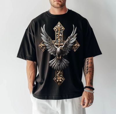 Tricou Bărbați Cross #6 OVERSIZED