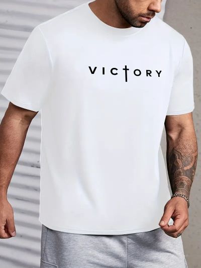 Tricou Bărbați Victory ALB