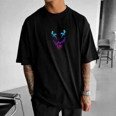 Ανδρικό T-shirt MAKAVELI ΓΚΡΙ OVERSIZED