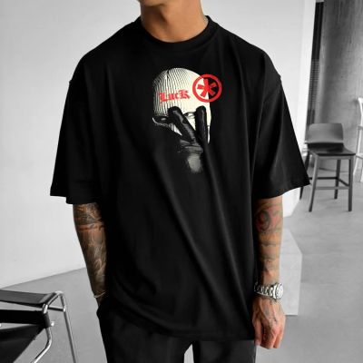 Ανδρικό T-shirt MAKAVELI ΓΚΡΙ OVERSIZED