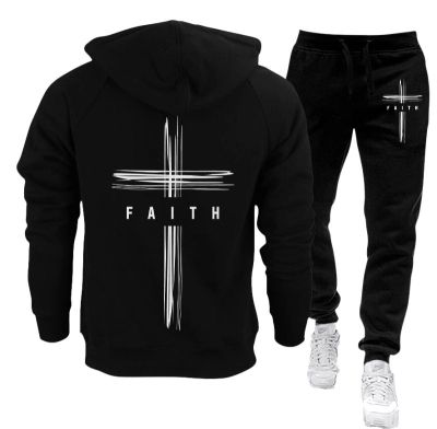 Set trening bărbați (hanorac și pantaloni) - 112